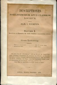 Kampen, Descriptiones nobilissimorum apud classicos locorum. (Umschlag)