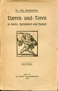 Mönkemöller, Narren und Toren in Satire, Sprichwort und Humor. (Umschlag)