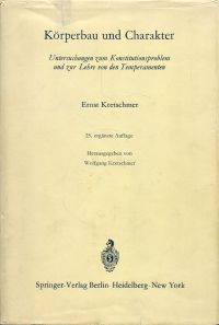 Kretschmer, Körperbau und Charakter. (Umschlag)