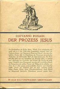 Rosadi, Der Prozess Jesu. (Umschlag)