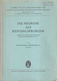 Kretschmer, Die Neurose als Reifungsproblem. (Umschlag)