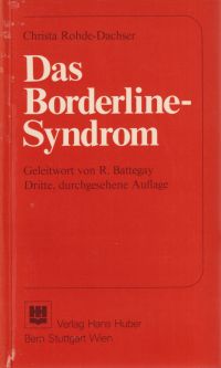 Rohde-Dachser, Das Borderline-Syndrom. (Umschlag)