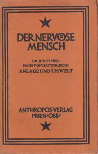 Hattingberg, Anlage und Umwelt. (Umschlag)