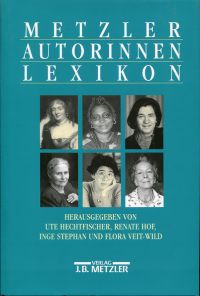 Hechtfischer, Metzler-Autorinnen-Lexikon. (Umschlag)