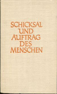 Brecht, Schicksal und Auftrag des Menschen. (Umschlag)