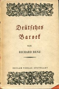 Benz, Deutsches Barock. (Umschlag)
