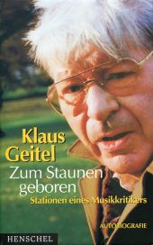 Geitel, Zum Staunen geboren. (Einband)