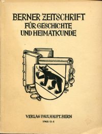 Denkmalpflege im Kantons Bern 1962 und 1963. (Umschlag)
