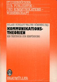 Burkart, Kommunikationstheorien. (Umschlag)