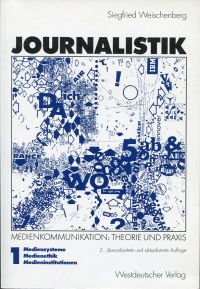 Weischenberg, Journalistik. (Umschlag)