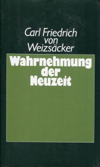 Weizsäcker, Wahrnehmung der Neuzeit. (Umschlag)