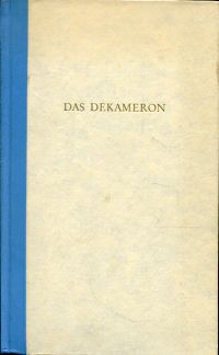Boccaccio, Das  Dekameron. (Umschlag)