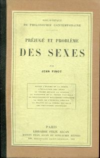Finot, Préjugé et problème des sexes. (Umschlag)