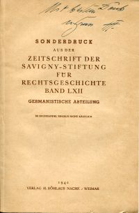 Fehr, Eberhard Frh. v. Künssberg. (Umschlag)