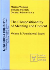 Werning, The compositionality of meaning and content . (Umschlag)