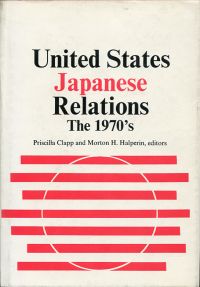Clapp, United States-Japanese Relations. (Umschlag)