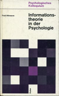 Attneave, Informationstheorie in der Psychologie. (Umschlag)