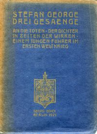 George, Drei Gesänge. (Umschlag)
