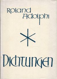 Adolphi, Dichtungen. (Umschlag)