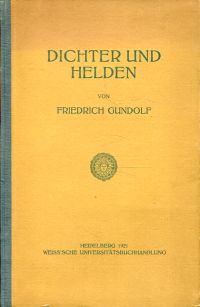Gundolf, Dichter und Helden. (Umschlag)