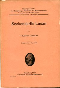 Gundolf, Seckendorffs Lucian. (Umschlag)
