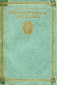 Leyen, Deutsche Dichtung in neuer Zeit. (Umschlag)