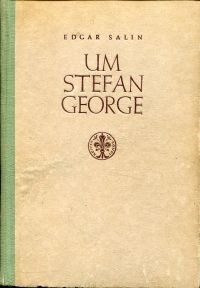 Salin, Um Stefan George. (Umschlag)