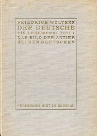 Wolters, Der Deutsche. Ein Lesewerk. (Umschlag)