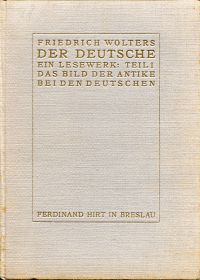 Wolters, Der Deutsche. Ein Lesewerk. Teil I: (Umschlag)