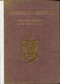 Wolters, Minnelieder und Sprüche. (Umschlag)