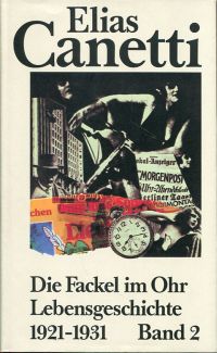 Canetti, Die Fackel im Ohr. (Umschlag)