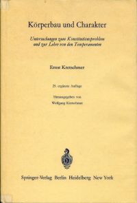 Kretschmer, Körperbau und Charakter. (Umschlag)