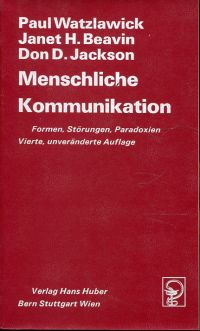 Watzlawick, Menschliche Kommunikation. (Umschlag)
