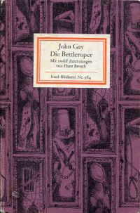 Gay, Die Bettleroper. (Umschlag)