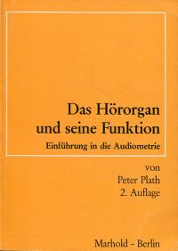 Plath, Das Hörorgan und seine Funktion. (Umschlag)
