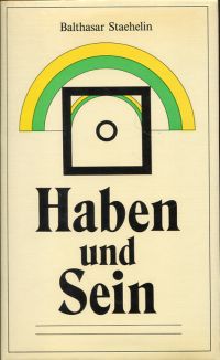 Staehelin, Haben und Sein. (Umschlag)