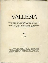 Vallesia, 12/1957. (Umschlag)