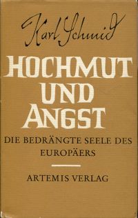 Schmid, Hochmut und Angst. (Umschlag)