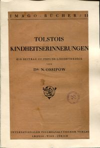 Ossipow, Tolstois Kindheitserinnerungen. (Umschlag)