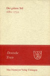Wiedemann, Der galante Stil. (Umschlag)