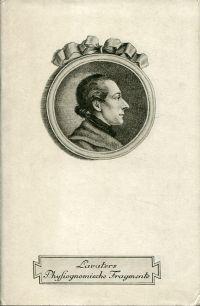 Lavater, Physiognomische Fragmente. (Umschlag)