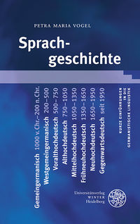Vogel, Sprachgeschichte. (Umschlag)