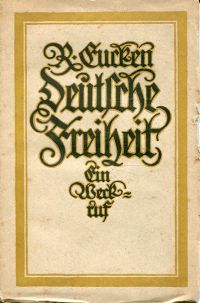 Eucken, Deutsche Freiheit. (Umschlag)