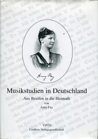 Fay, Musikstudien in Deutschland. (Umschlag)
