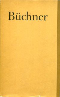 Büchner, Werke und Briefe. (Umschlag)