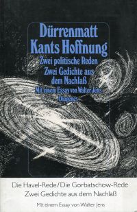Dürrenmatt, Kants Hoffnung. (Umschlag)