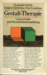 Perls/Hefferline/Goodman, Gestalt-Therapie (Umschlag)