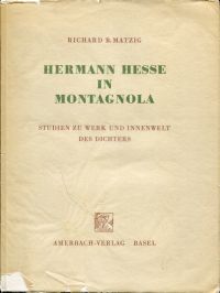 Matzig, Hermann Hesse in Montagnola. (Umschlag)