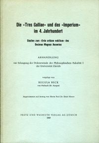 Beck, Die "Tres Galliae" und das "Imperium" im 4. Jahrhundert. (Umschlag)