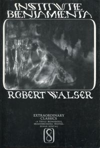 Walser, Institute Benjamenta. (Umschlag)